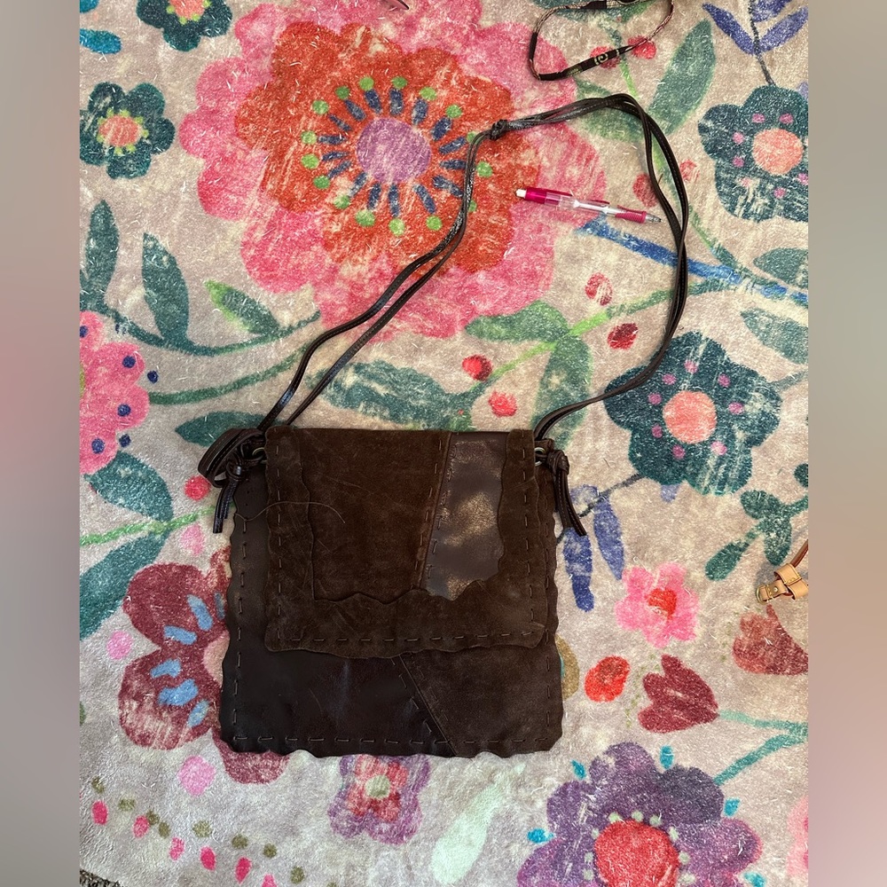 Leather hobo crossbody